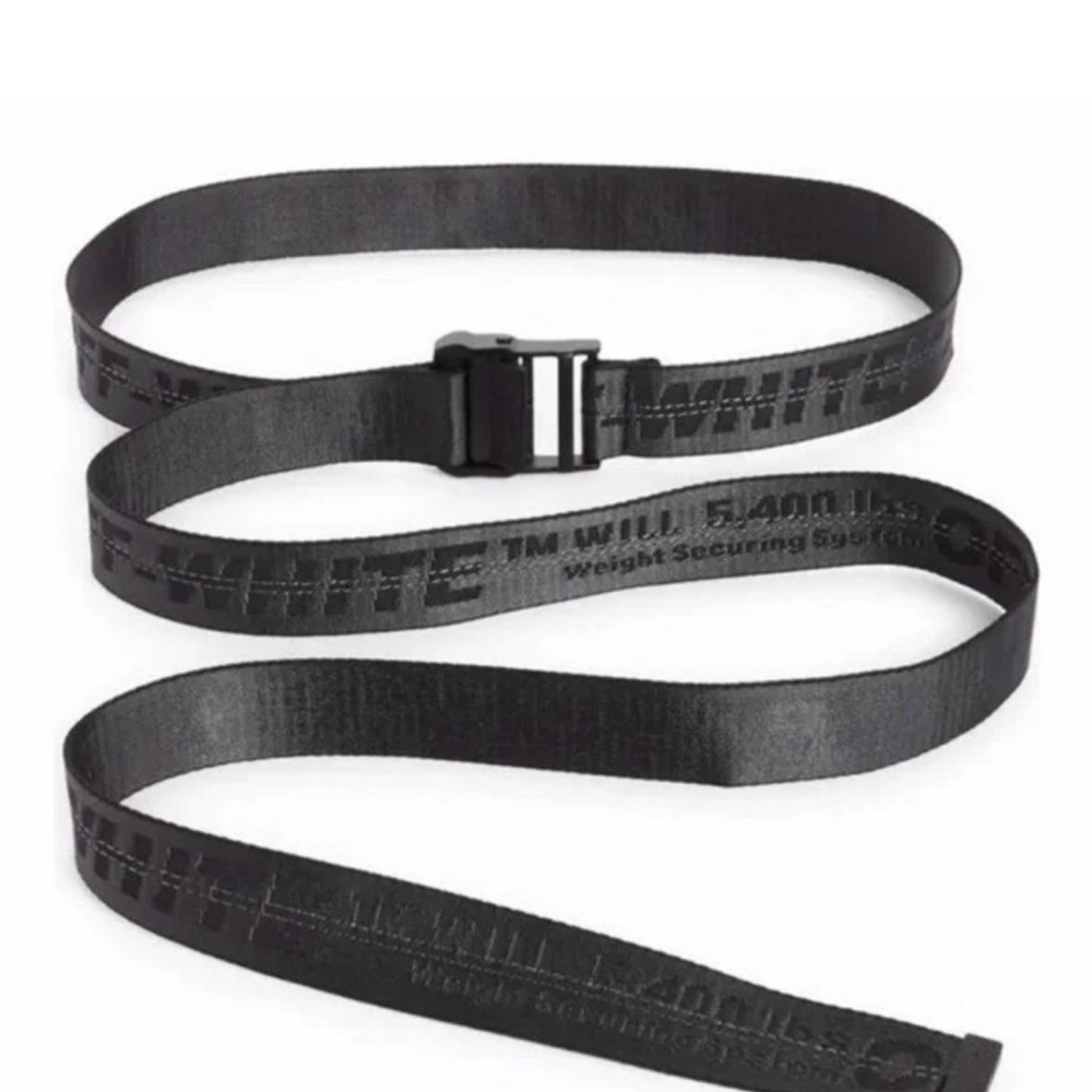 Off-White Charcoal Industrial Belt